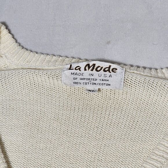 1990 Vintage 90th US Open Golf Championship Knit Sweater Medinah Country Club - Picture 3 of 8